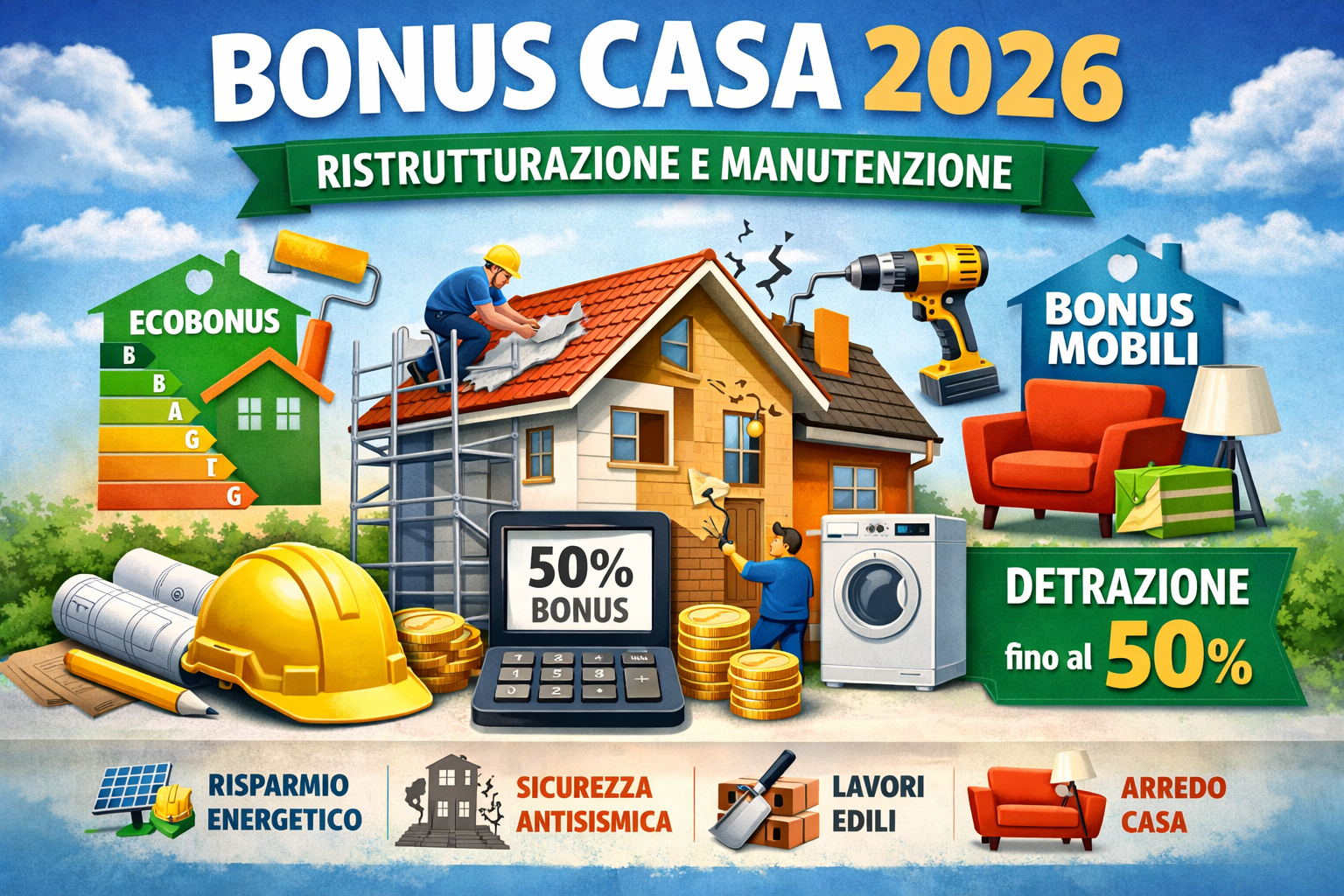 Bonus Casa 2026: guida completa a ristrutturazione e manutenzione